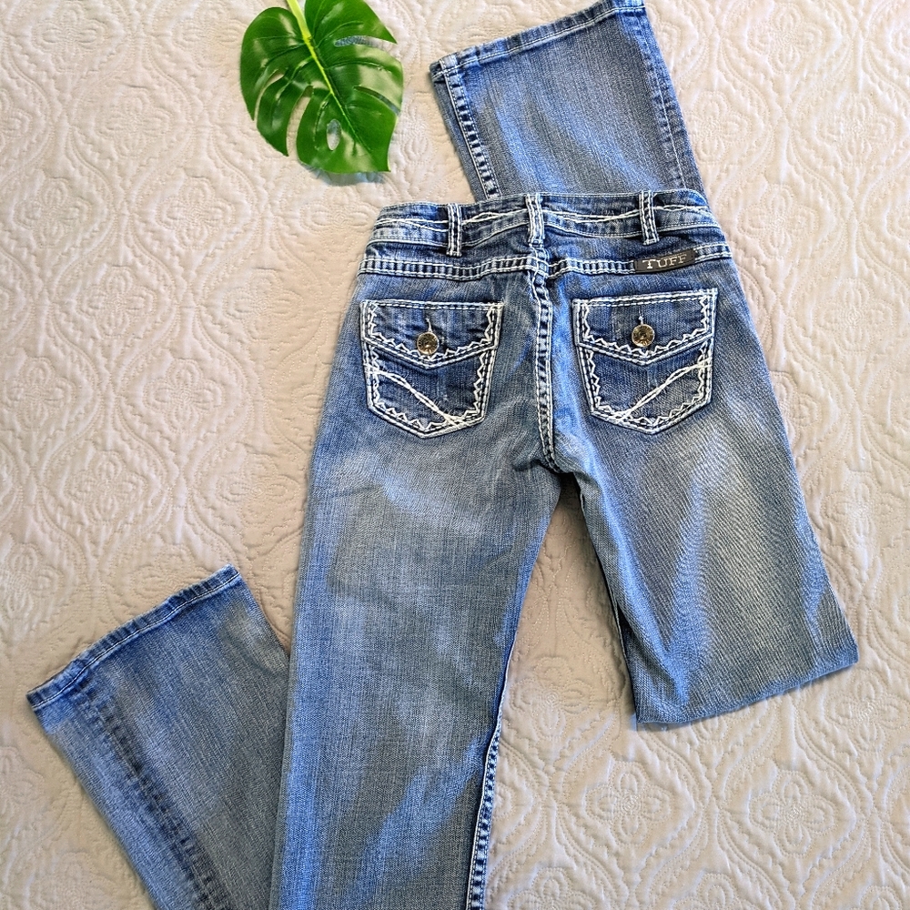 Cowgirl Tough Co Jeans Barbed Wire Design